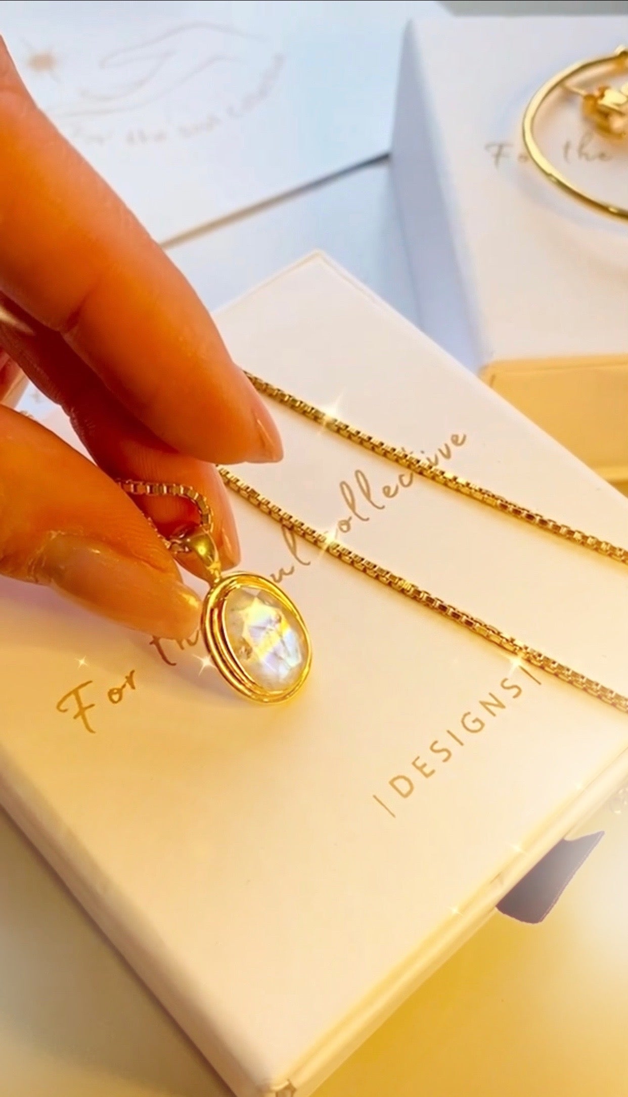 Clara moonstone necklace