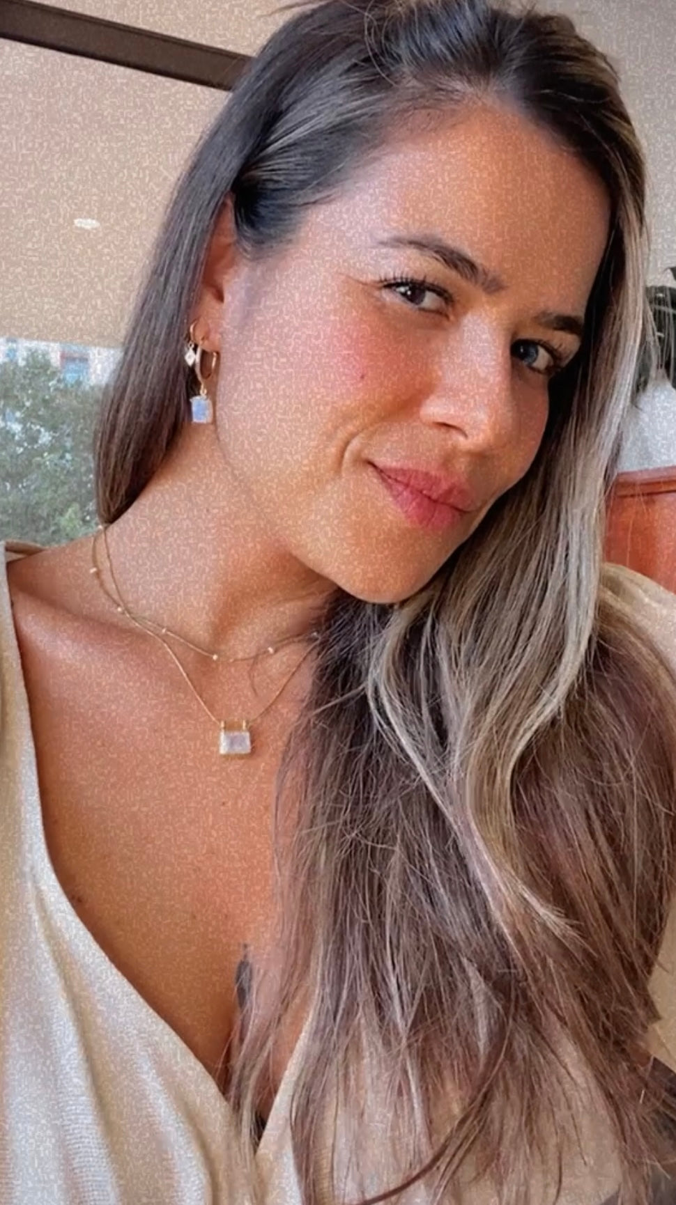 Malu moonstone necklace 18k