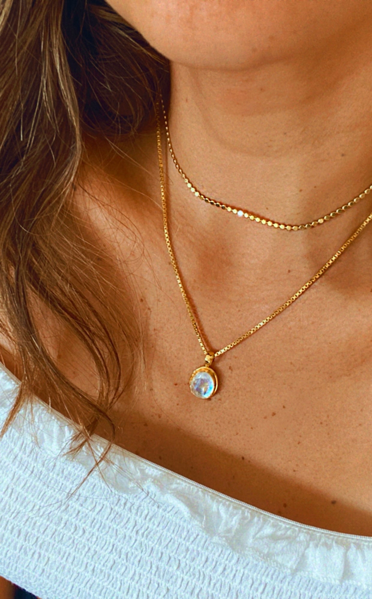 Clara moonstone necklace