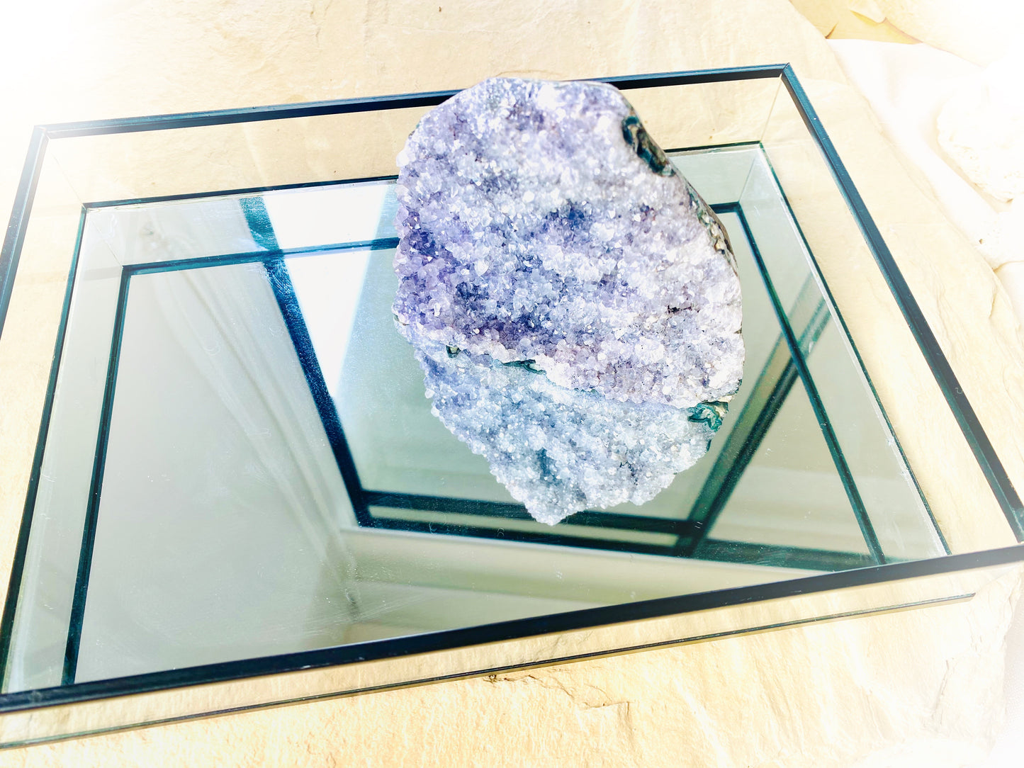 Free standing rainbow amethyst
