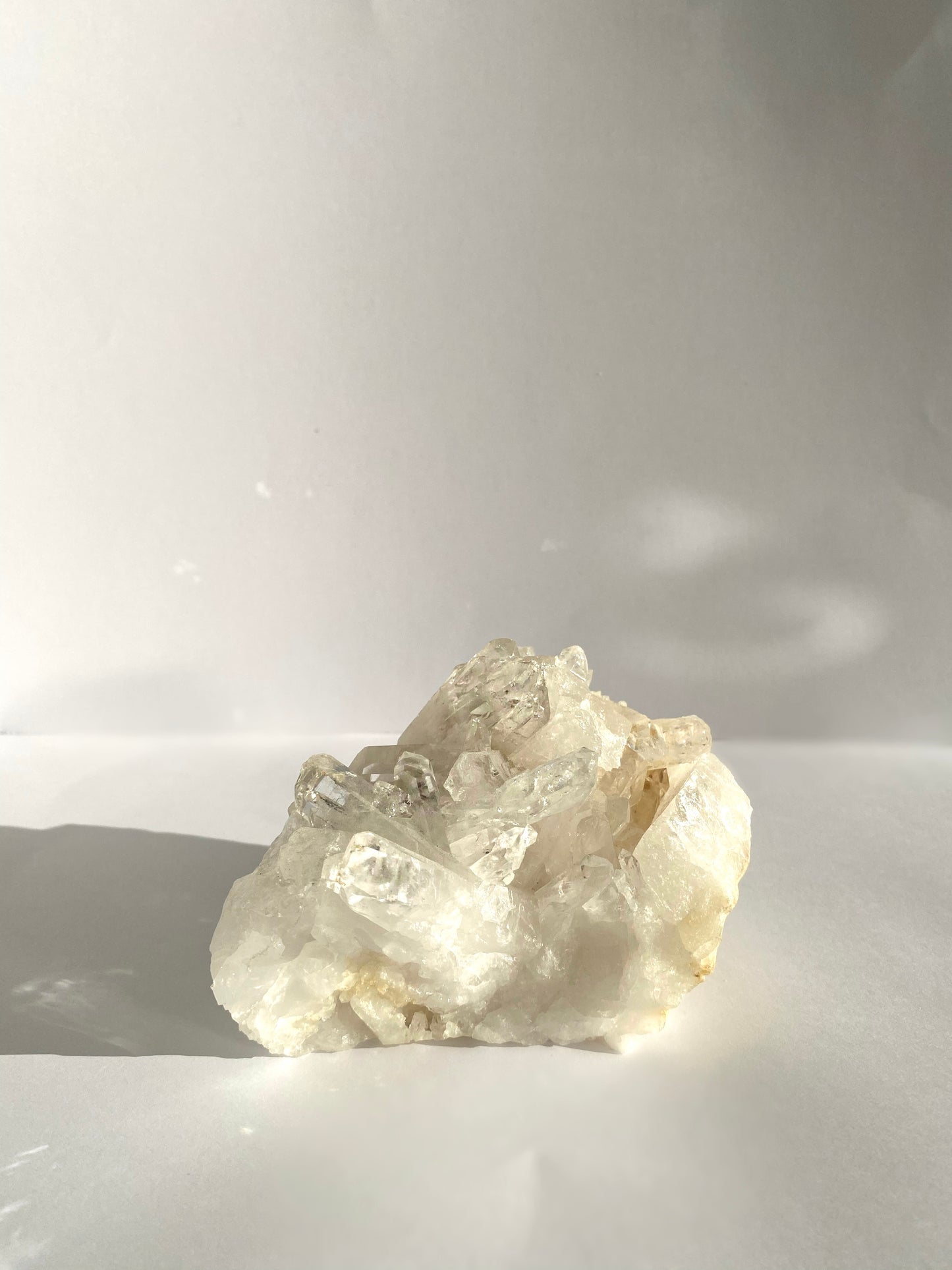 Clear quartz cluster