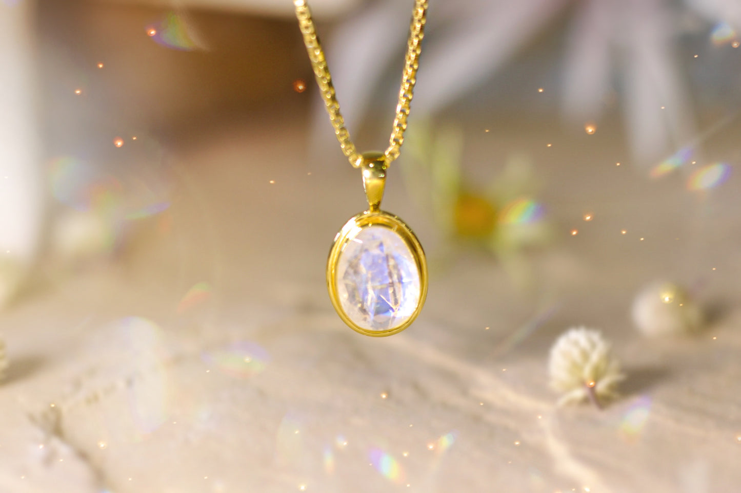 Clara moonstone necklace