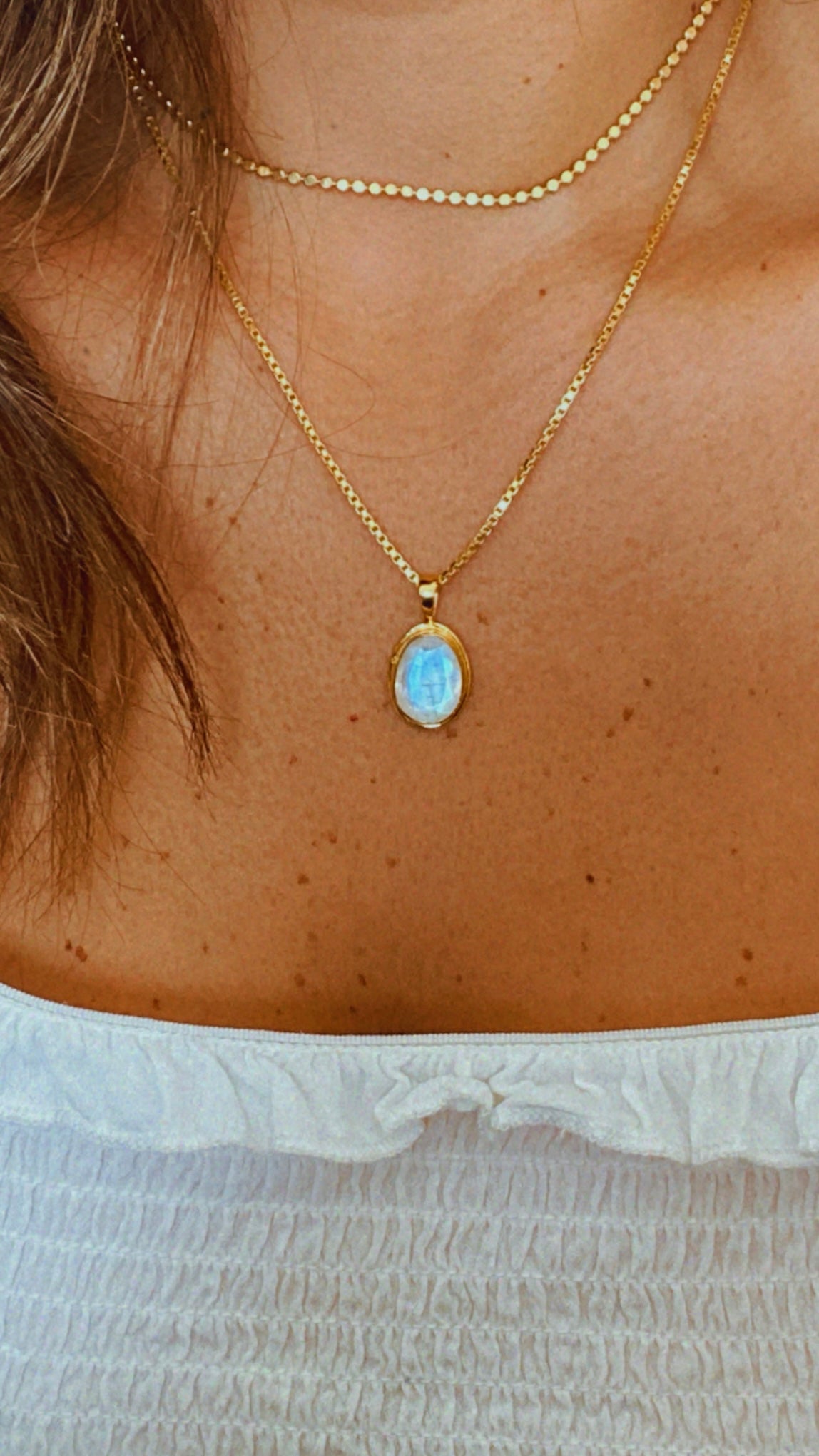 Clara moonstone necklace