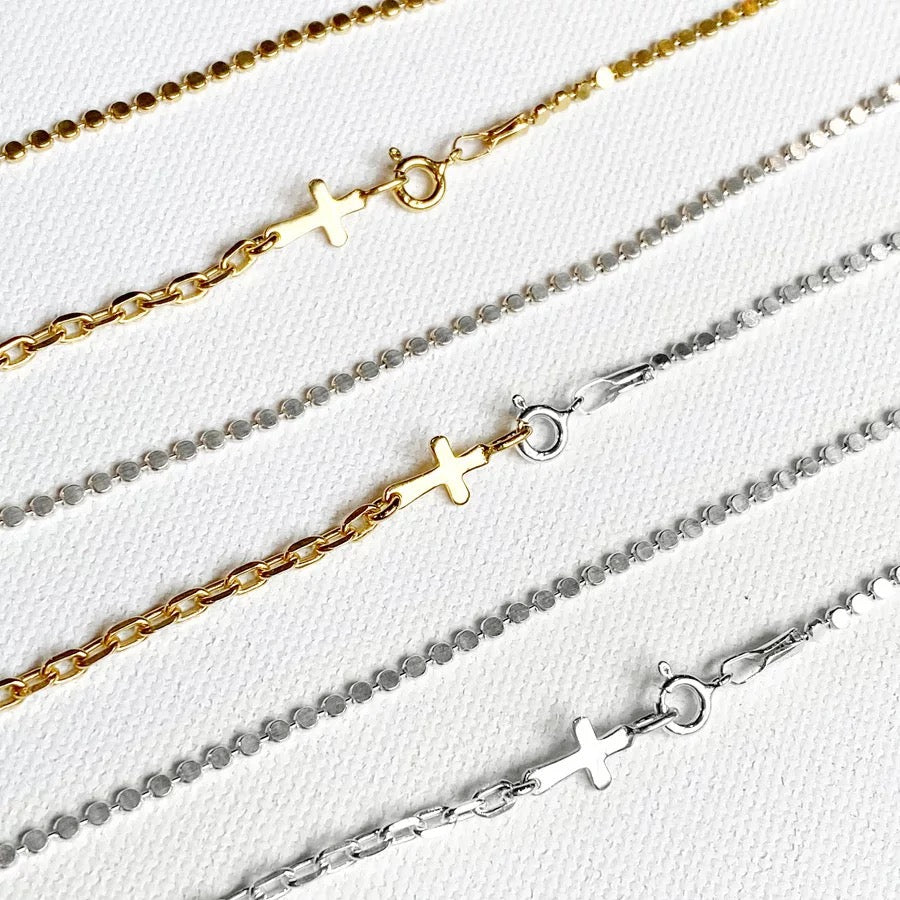 Mix cross 18K chain