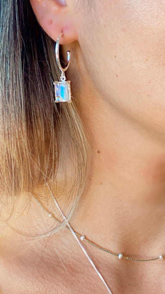Lua moonstone earring