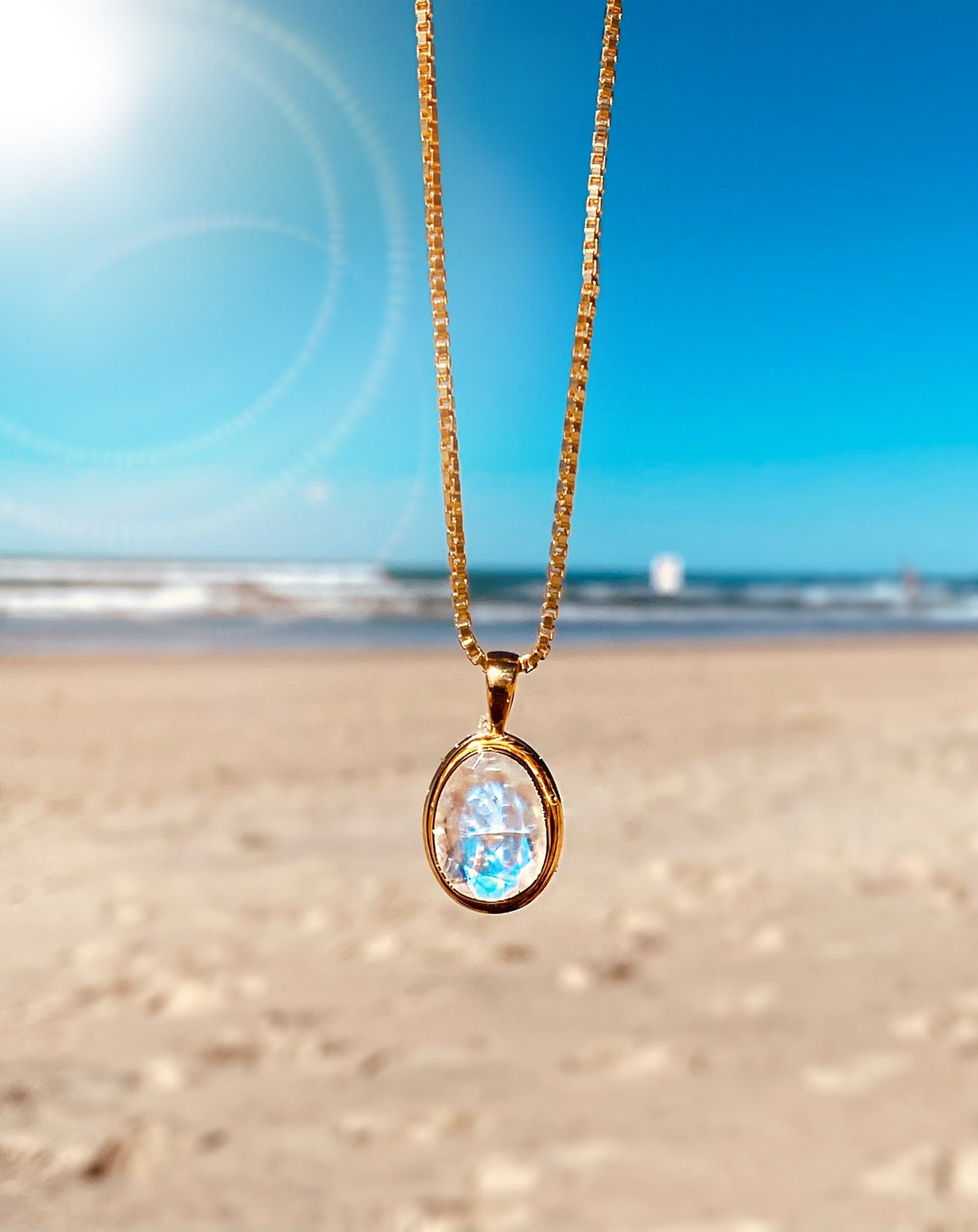 Clara moonstone necklace